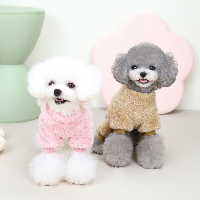 Tricolor Coral Velvet Pet Sweater: The Ultimate Winter Essential for Your Furry Friend