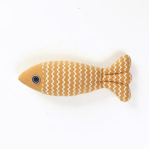 Unleash the Fun with the Linen Fish Pillow Cat Toy!