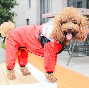 Unleash Stylish Protection with the SleekShield Pet Raincoat