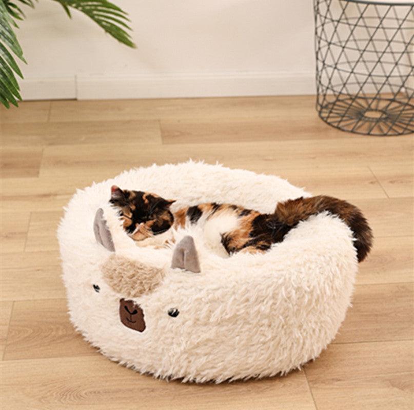 Luxury Alpaca Plush Pet Bed