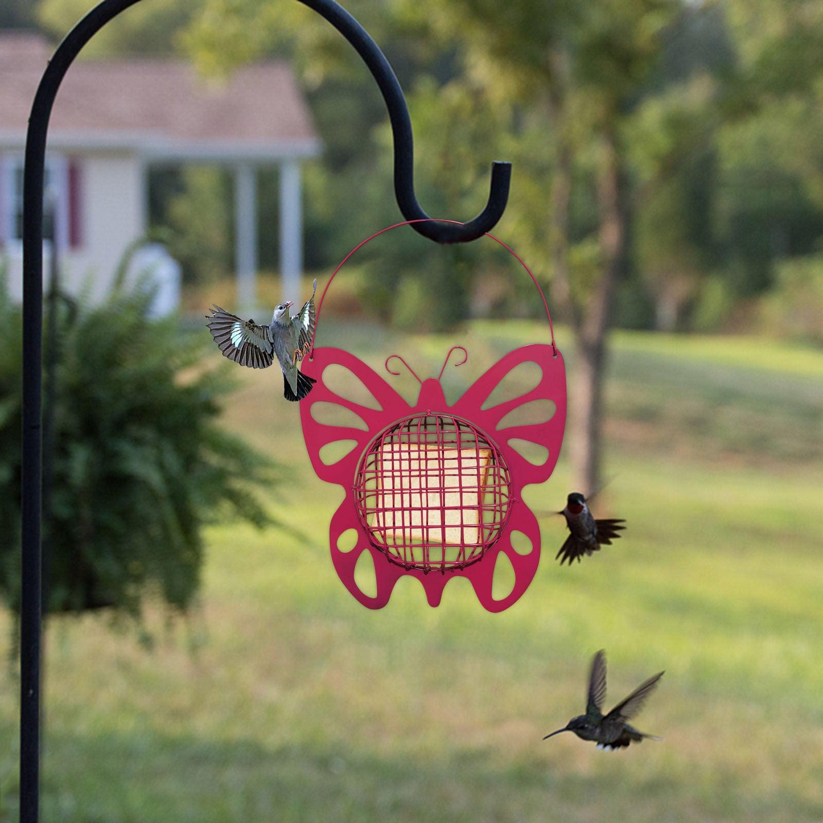 Modern And Simple Iron Hanging Bird Feeder