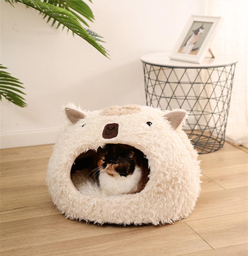 Luxury Alpaca Plush Pet Bed