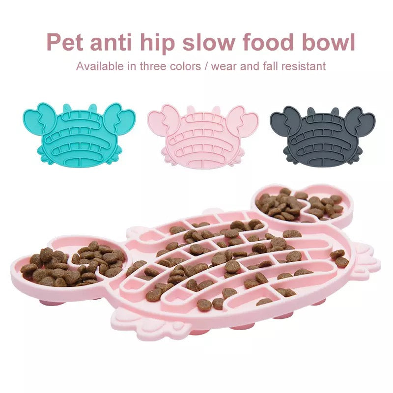 Dog Mat Food Bowls Slow