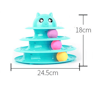 Three-Tier Cat Tower With Rotating Ball Toy
