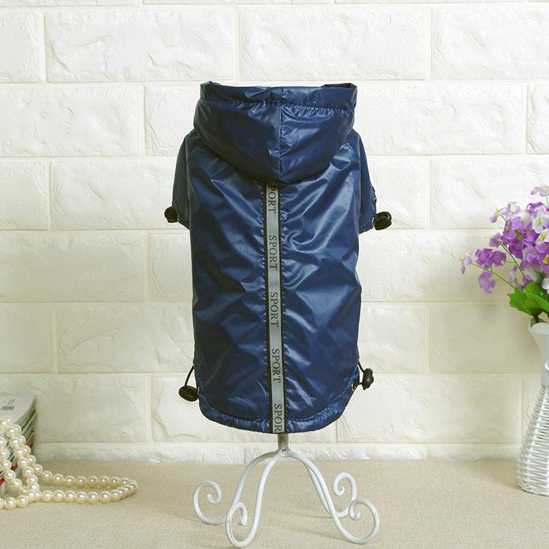 Hooded Pet Raincoat Waterproof And Warm