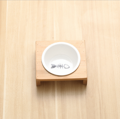 Ceramic Cat Dog Feeder Bowls