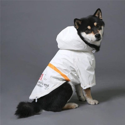 Reflective Space Suit Pet Raincoat