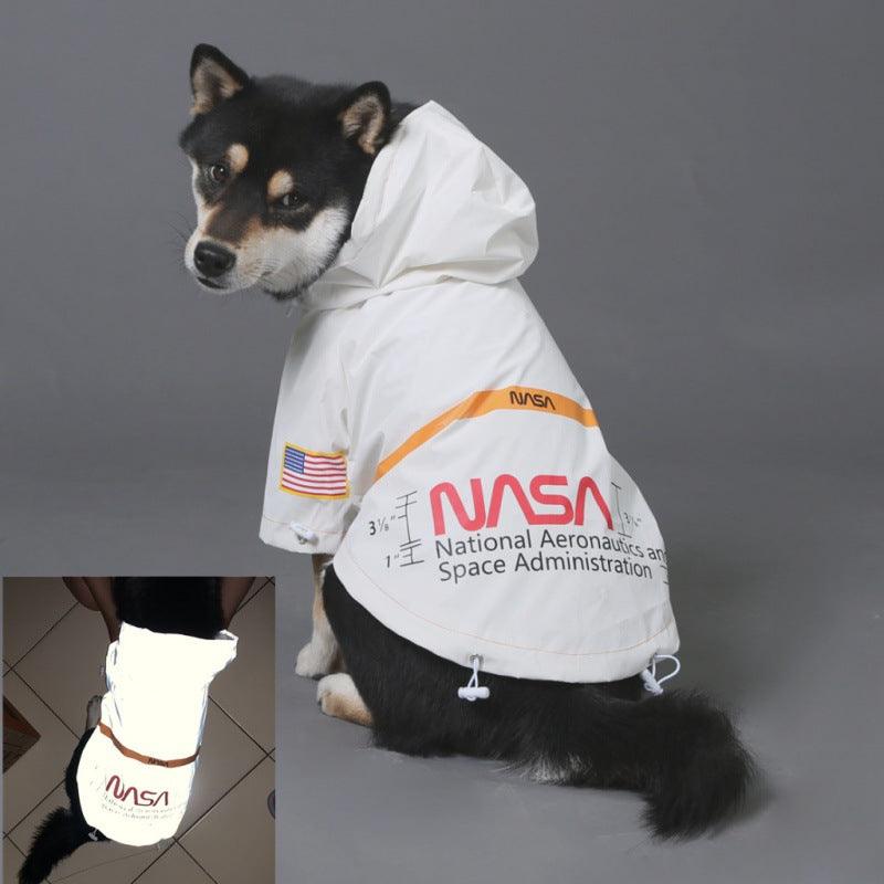 Reflective Space Suit Pet Raincoat