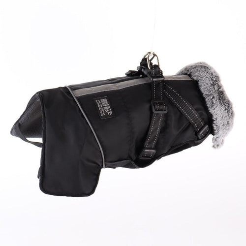 Pet Reflective Jacket With Fur Collar