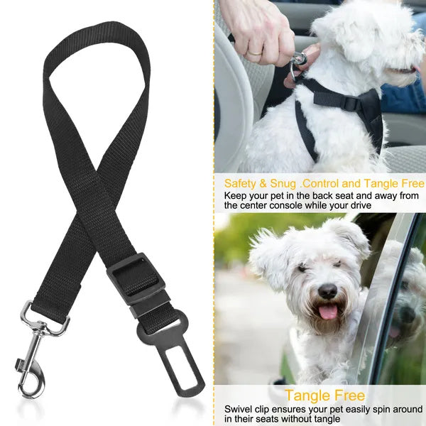 2Pcs Pet Dog Seat Belt Leash