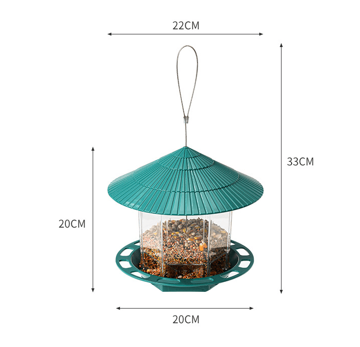 Transparent Hanging Bird Feeder