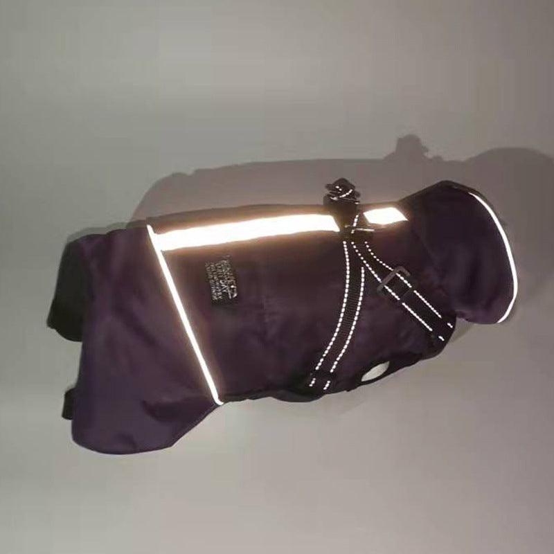 Pet Reflective Jacket With Fur Collar