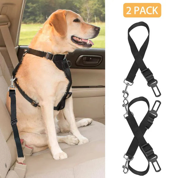 2Pcs Pet Dog Seat Belt Leash