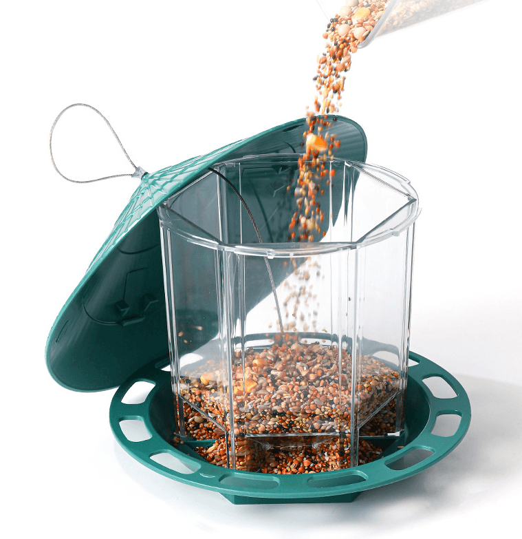 Transparent Hanging Bird Feeder