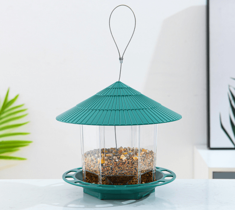 Transparent Hanging Bird Feeder