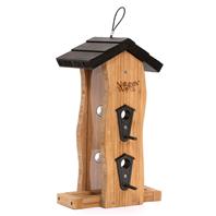 Bird Vertical Wave Feeder Bamboo