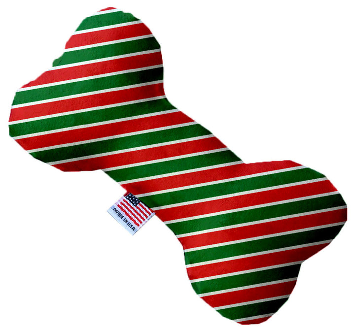 Christmas Stripes 6 Bone Dog Toy