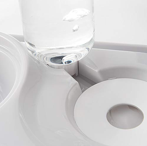 Pet Bowls with Automatic Water Bottle
