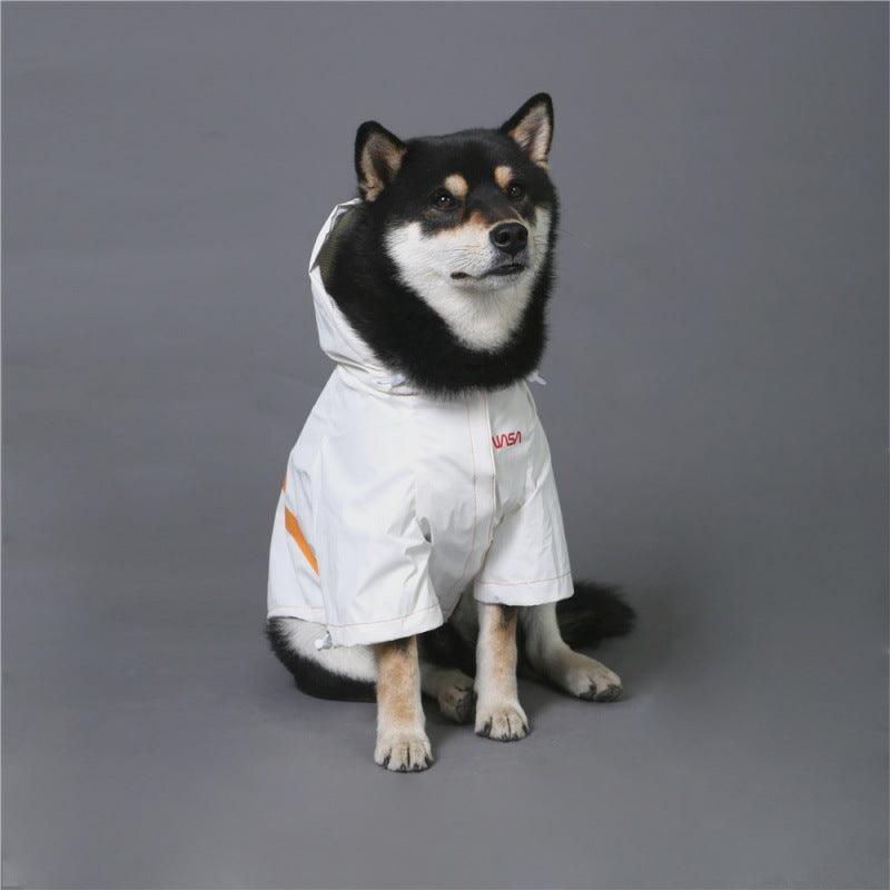 Reflective Space Suit Pet Raincoat