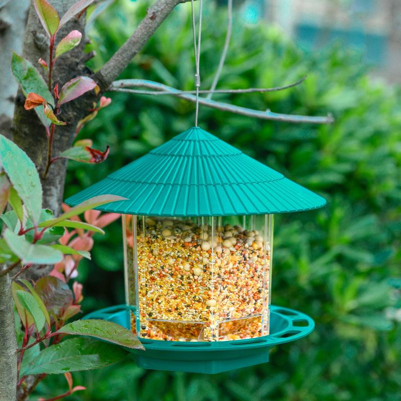 Transparent Hanging Bird Feeder
