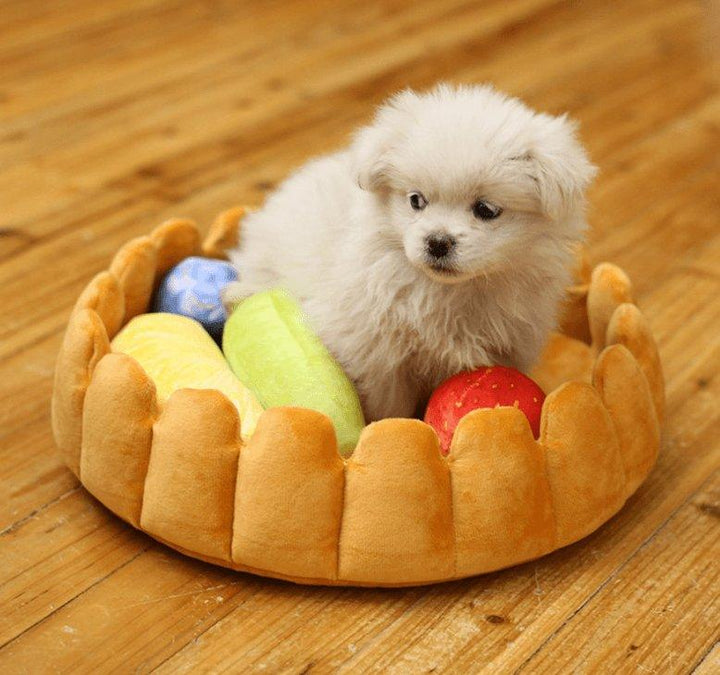 Cozy Fruit Tart Pet Bed