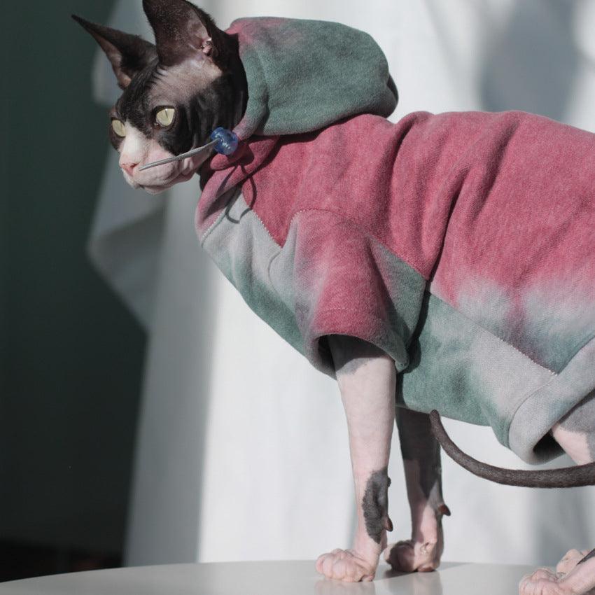 Pet Tie-Dye Hooded Sweater