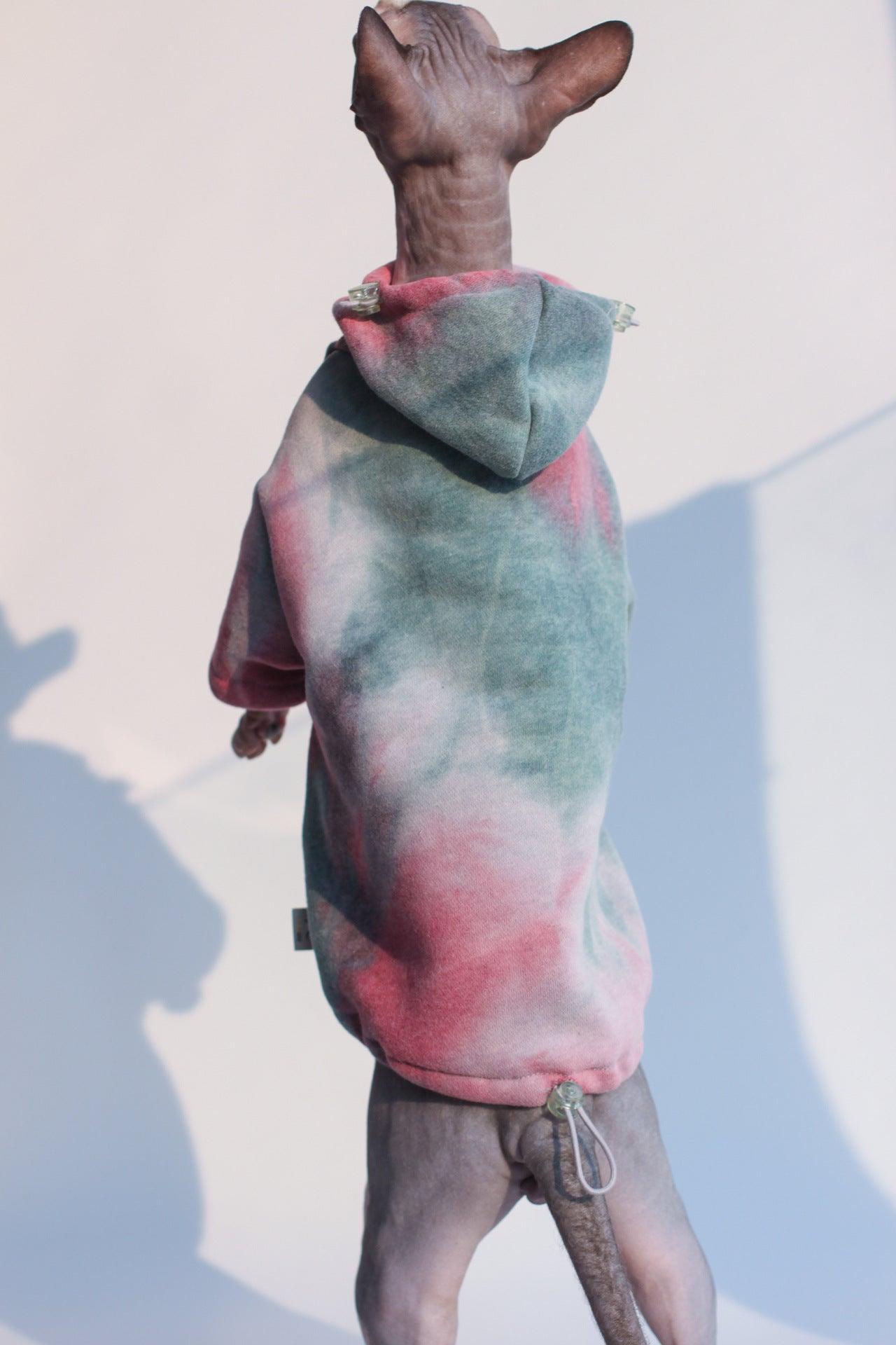Pet Tie-Dye Hooded Sweater