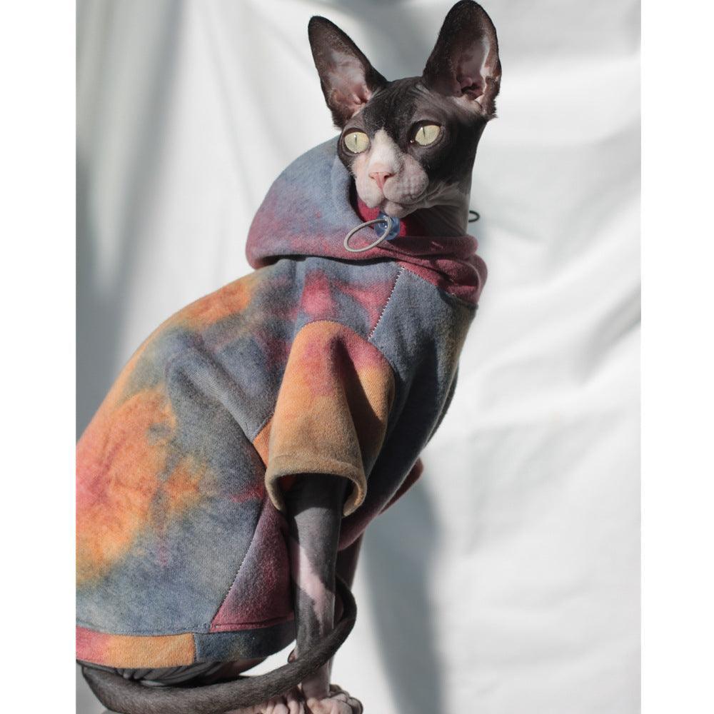 Pet Tie-Dye Hooded Sweater