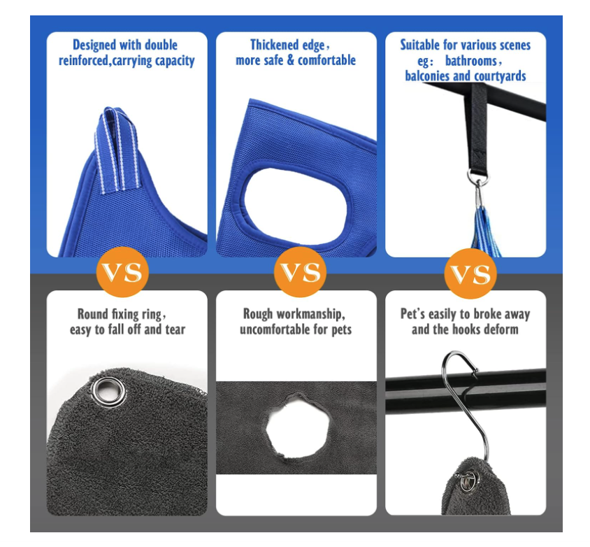 10 in 1 Pet Grooming Hammock