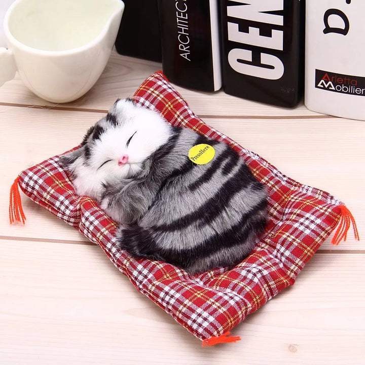 Sleeping Cat Craft Toy with Sound