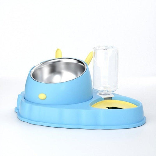 Double Pet Feeding Tool Tilt