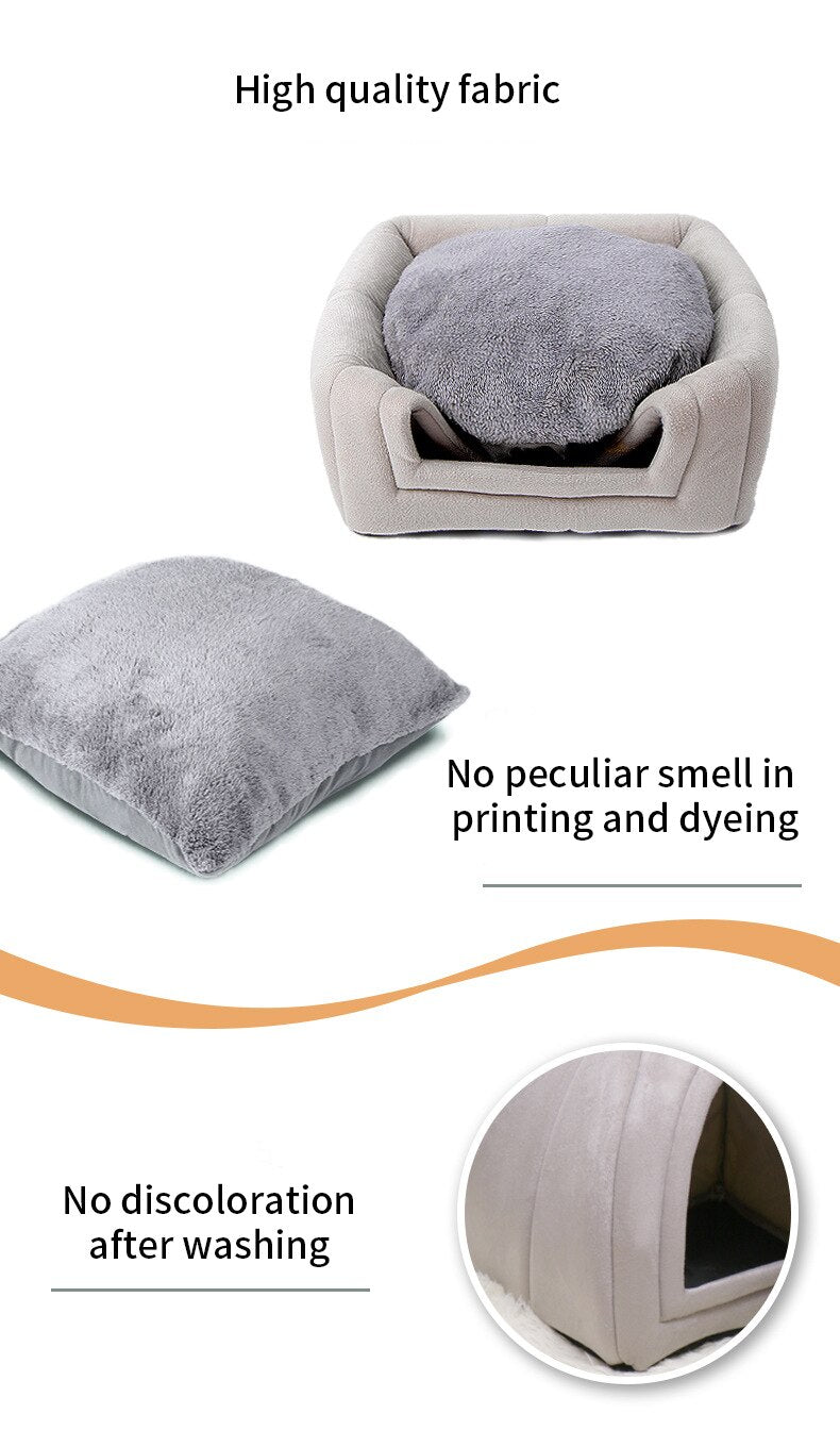 Foldable Pet Tent House Kennel